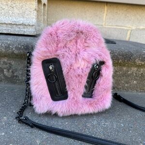 steve madden fur bag